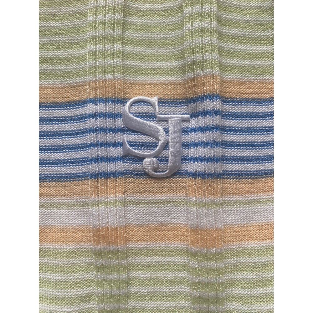 St. John Sport Striped knit Wool blend Pullover Blouse